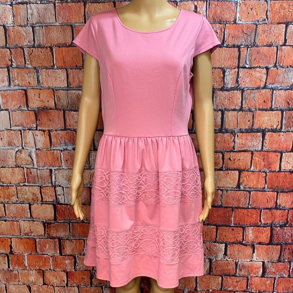 LC Lauren Conrad Pink Cap Sleeve Dress